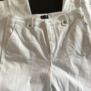 Talbots-White Flare Jean Size 14P